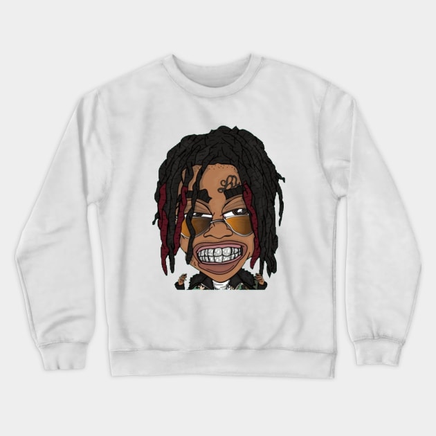 lil gotti trap star Crewneck Sweatshirt by Street Style (Print Designer)